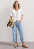 Street One short knit look jacket w.string 325455
