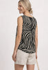 Street One Top mit V-Neck und Elastiksaum 325459
