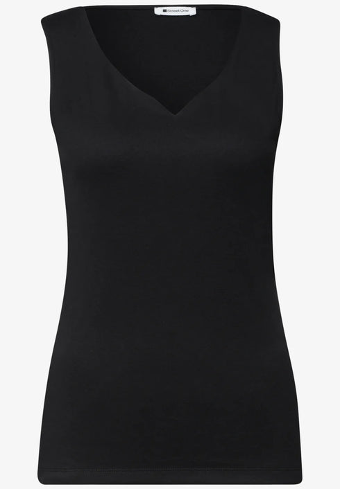 Street One Basic Top mit Herzausschnitt Style Gania 325462