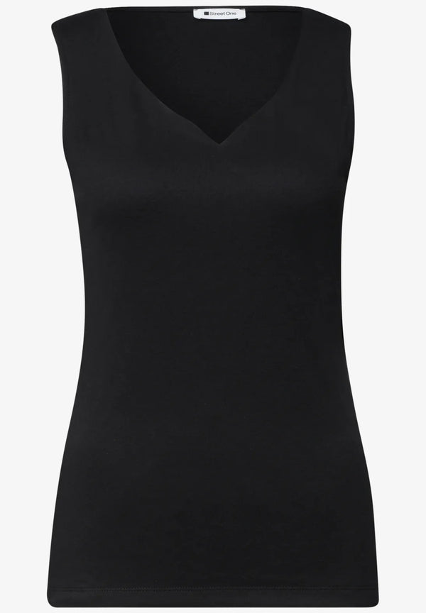 Street One Basic Top mit Herzausschnitt Style Gania 325462