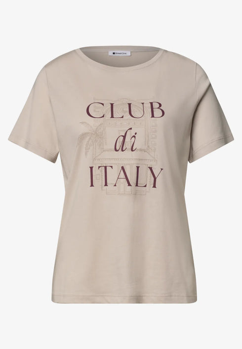 Street One T-Shirt mit Rundhals und Artwork Club di Italy - 325467