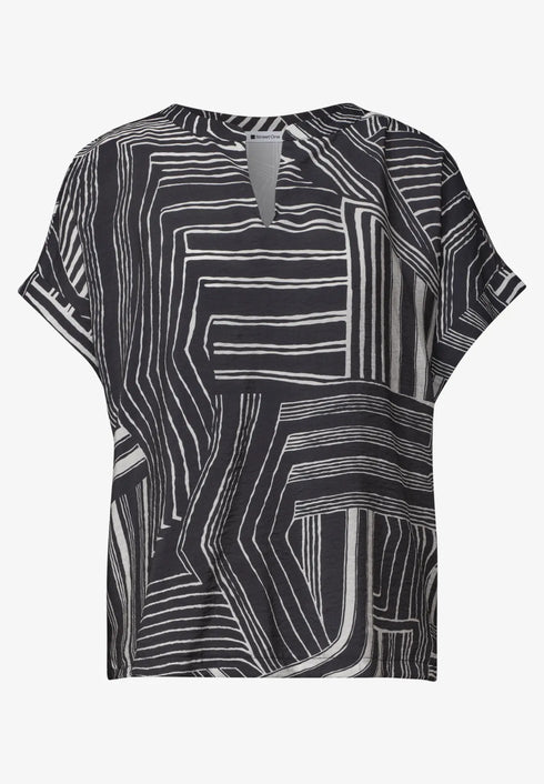 Street One - LTD QR printed mat-mix T-Shirt - 325623