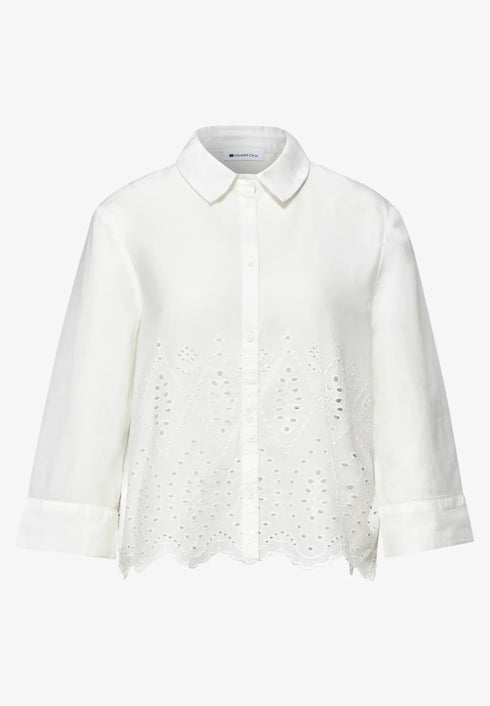 Street One 3/4-Arm Bluse mit Shiffleydetails
