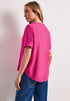 Street One Kurzarm Bluse mit Split Neck in Unifarbe