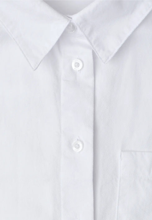 Street One Langarm Bluse mit Hemdkragen aus Twill