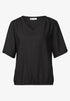 Street One LTD QR V-neck Blouse w overlap 346731