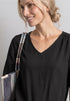 Street One LTD QR V-neck Blouse w overlap 346731
