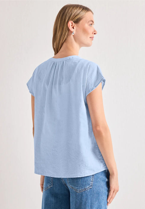 Street One Buttoned splitneck blouse 346743