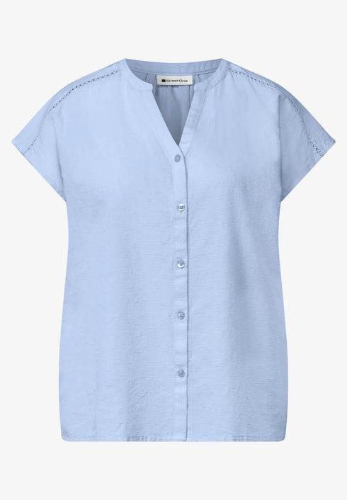 Street One Buttoned splitneck blouse 346743