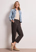 Street One Slim Leg Hose aus Leinen mit Schnalle Style Bonny