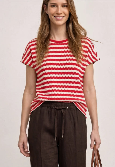 Street One Wide Leg Hose im Loose Fit aus Leinen