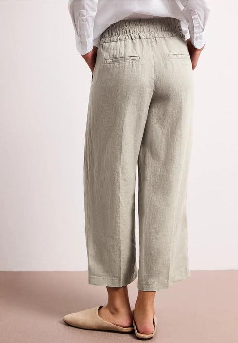 Street One Wide Leg Hose im Loose Fit aus Leinen