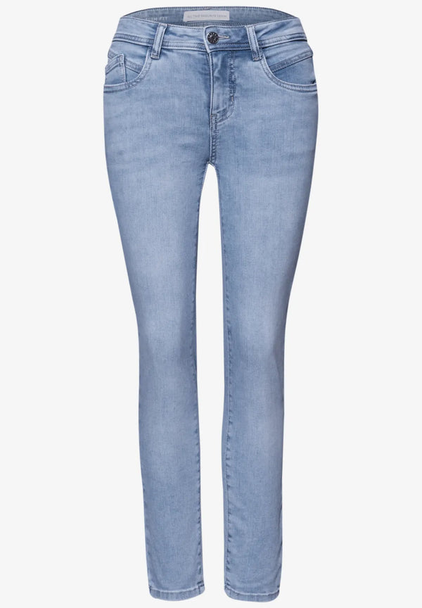 Street One Mid Waist Slim Leg Jeans Slim Fit Style York - Länge 28