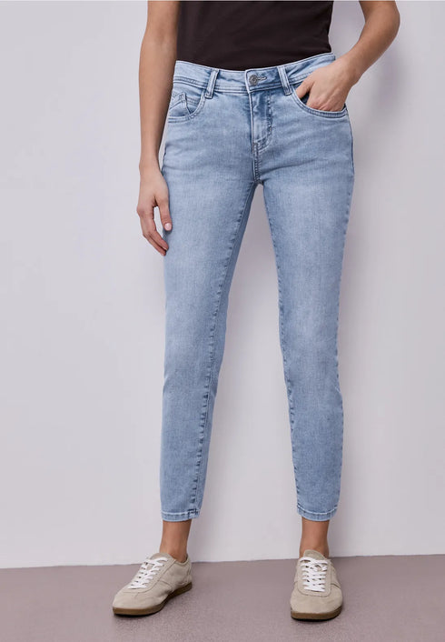 Street One Mid Waist Slim Leg Jeans Slim Fit Style York - Länge 28