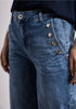 Street One Wide Leg Jeans mit Knopfdetails Style Emee - Länge 30