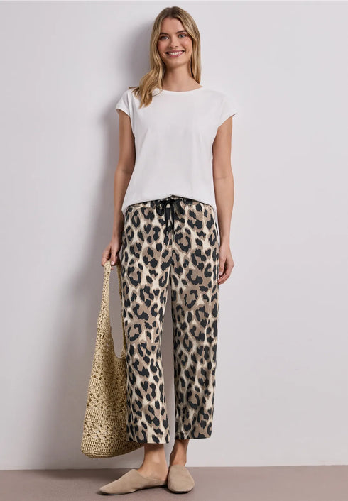 Street One Wide Leg Hose im Loose Fit mit Print - Style Emee 380975