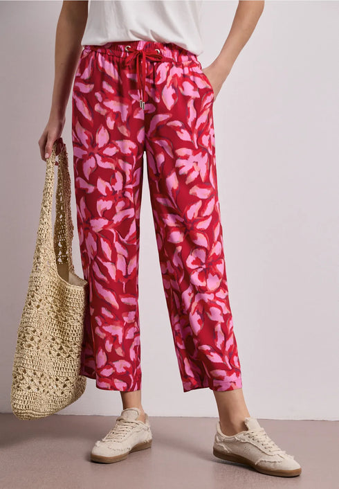Street One Wide Leg Hose im Loose Fit mit Print - Style Emee 380975