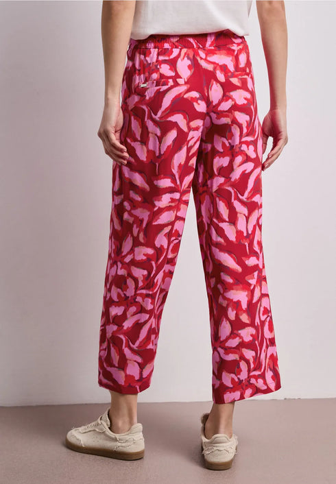Street One Wide Leg Hose im Loose Fit mit Print - Style Emee 380975