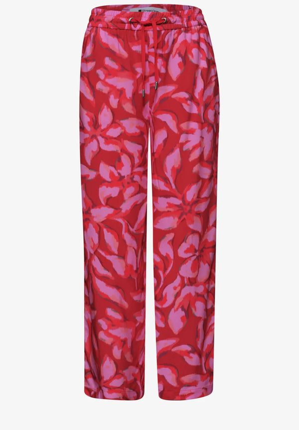 Street One Wide Leg Hose im Loose Fit mit Print - Style Emee 380975