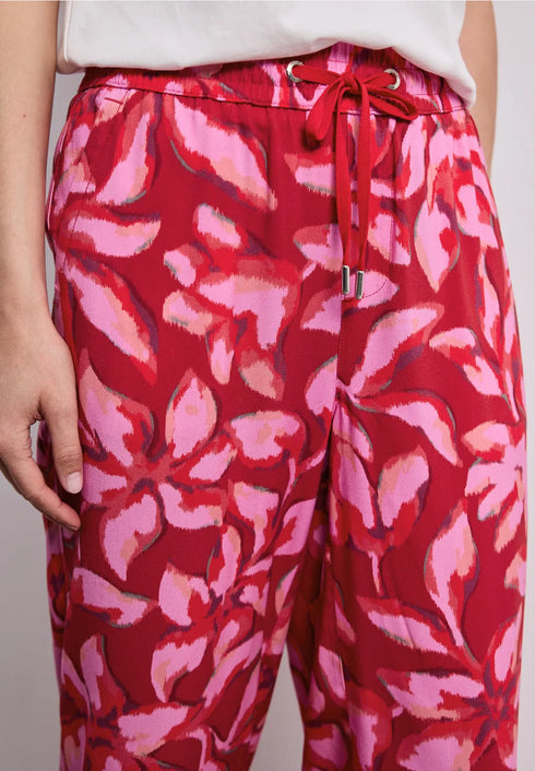 Street One Wide Leg Hose im Loose Fit mit Print - Style Emee 380975