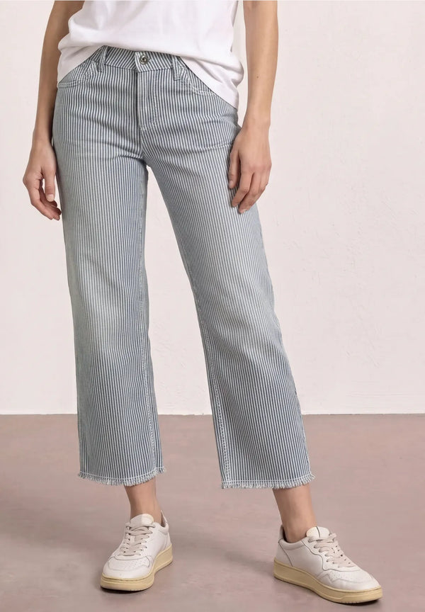 Street One Straight Leg Jeans mit Streifen - Style Amalia