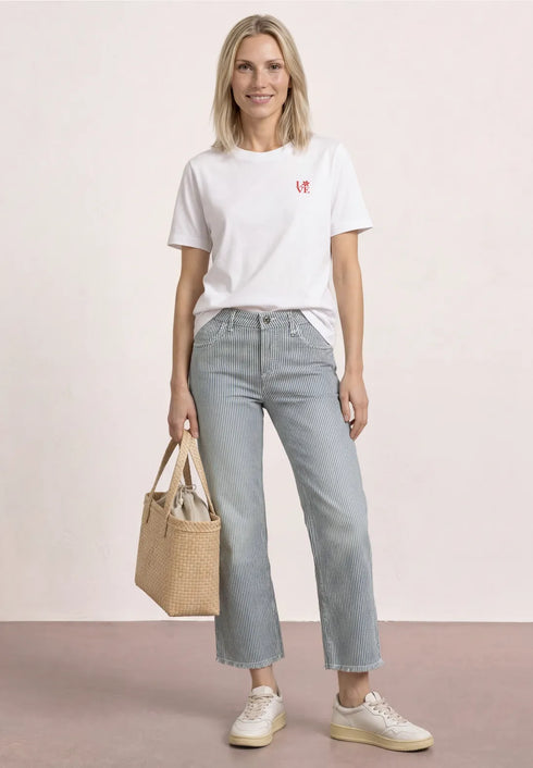 Street One Straight Leg Jeans mit Streifen - Style Amalia