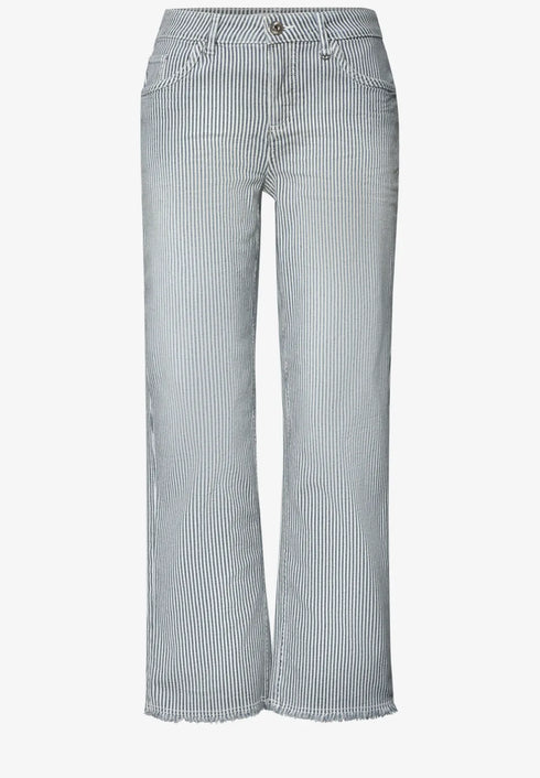 Street One Straight Leg Jeans mit Streifen - Style Amalia