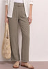 Street One Wide Leg Hose mit Gürtel Casual Fit - Länge 30