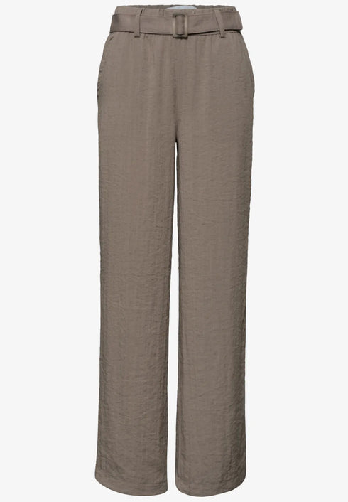 Street One Wide Leg Hose mit Gürtel Casual Fit - Länge 30