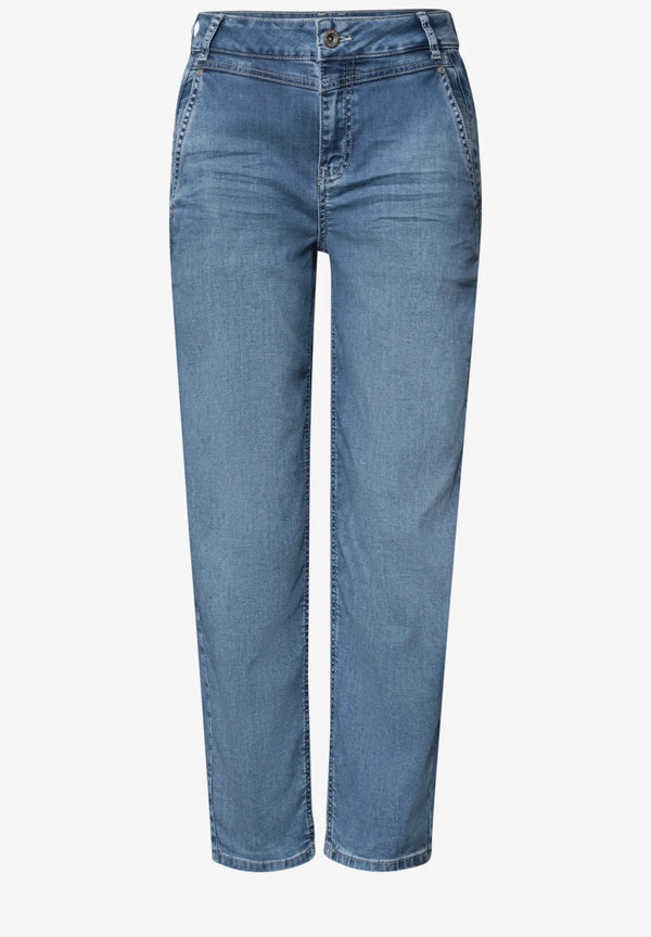 Street One High Waist Barrel Leg Jeans im Loose Fit - Style Karlie 381181 Länge 28