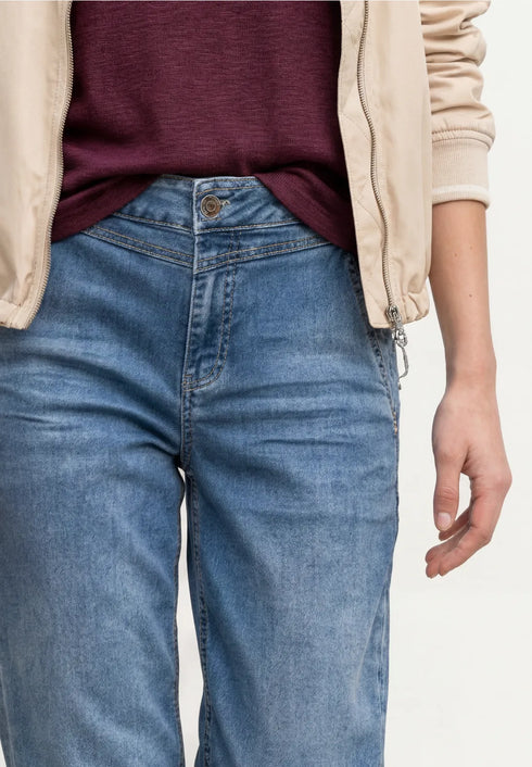 Street One High Waist Barrel Leg Jeans im Loose Fit - Style Karlie 381181 Länge 28
