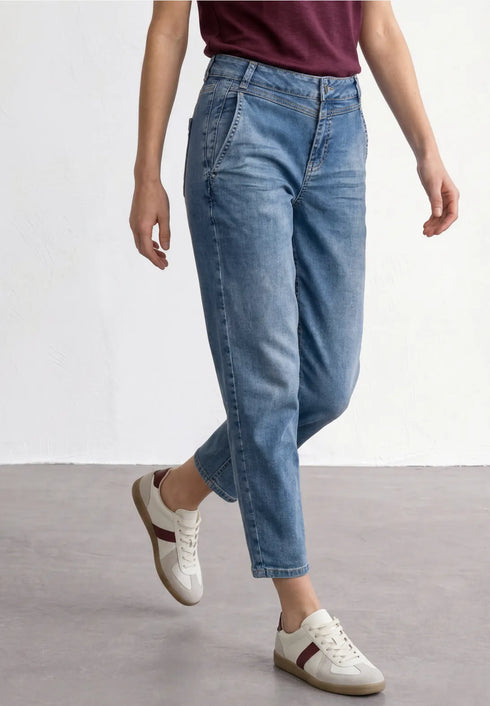 Street One High Waist Barrel Leg Jeans im Loose Fit - Style Karlie 381181 Länge 28