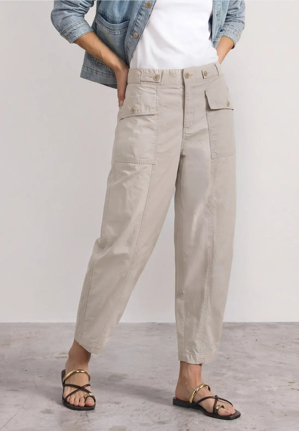 Street One - High Waist Barrel Leg Hose im Casual Fit - Länge 28 - Style Karlie - 381352