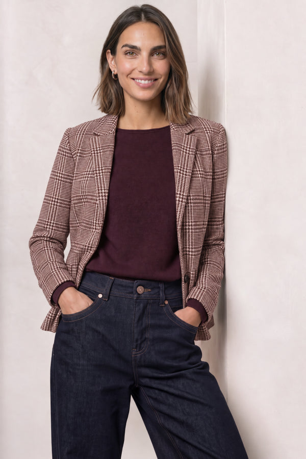 Street One - LTD QR Check Blazer - 213163