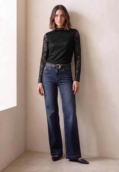 Street One - LTD QR lace turtle neck shirt - A326059