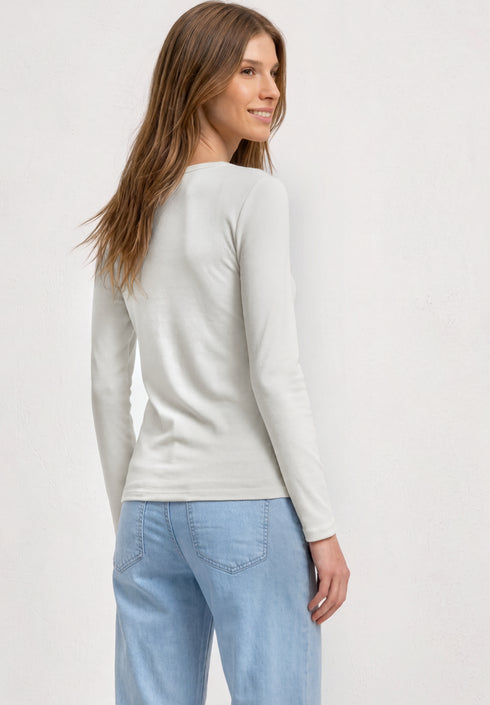 Street One - 3/4-Arm Shirt mit Knopfdetail - 325580
