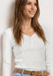 Street One - 3/4-Arm Shirt mit Knopfdetail - 325580