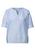 Street One - LTD QR Chambray splitneck blouse - 346810