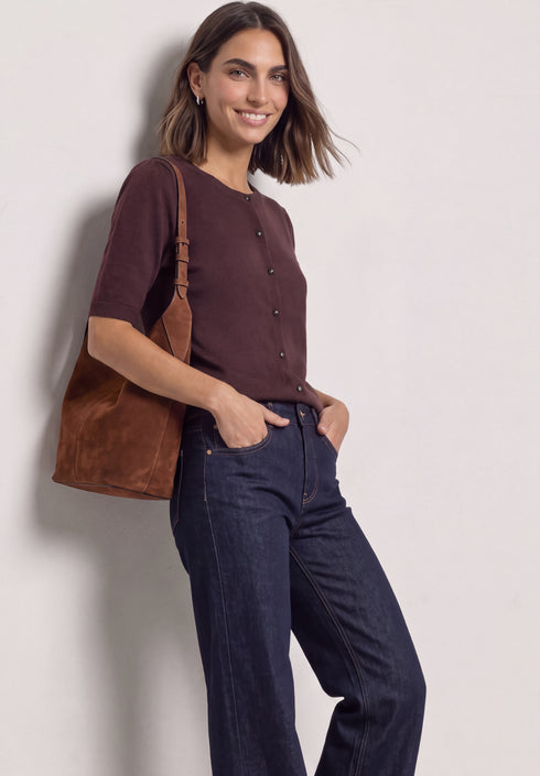Street One - LTD QR short sleeve cardigan - 254189