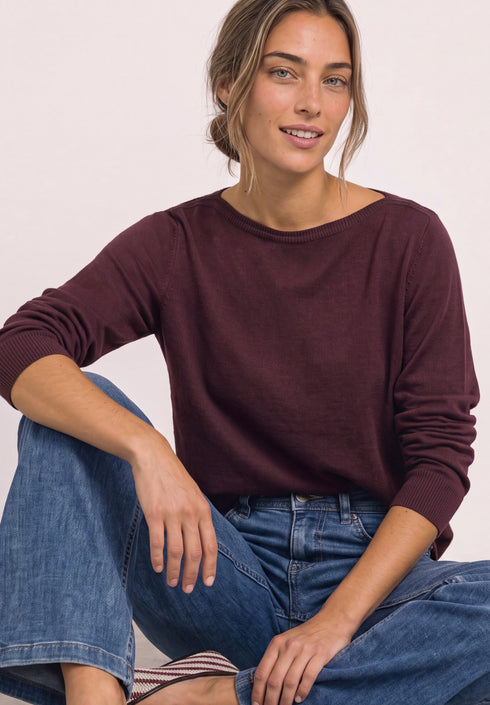 Street One - QR basic u-boat sweater - 303874