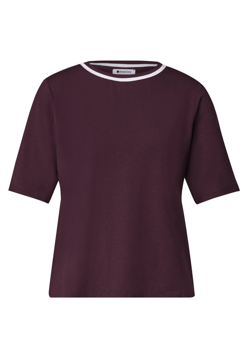 Street One - LTD QR shirt with stripes - 325699