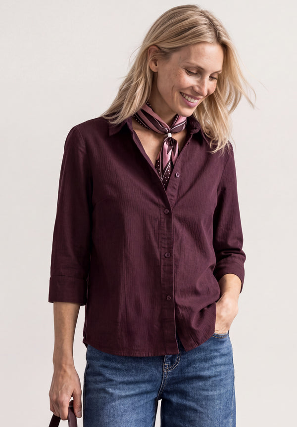 Street One - LTD QR Corduroy Mix shirtcollar - 346862
