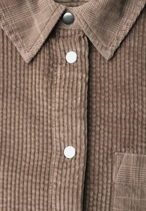 Street One - LTD QR Courduroy mix shirtcoll - 347016