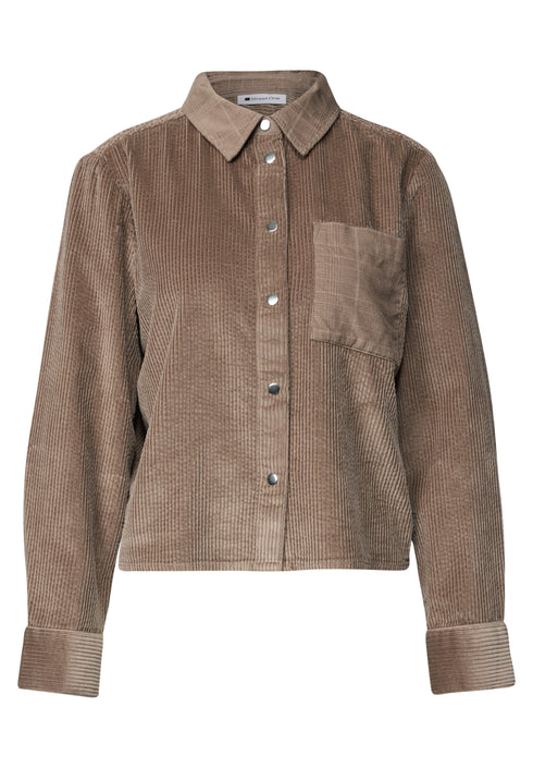 Street One - LTD QR Courduroy mix shirtcoll - 347016