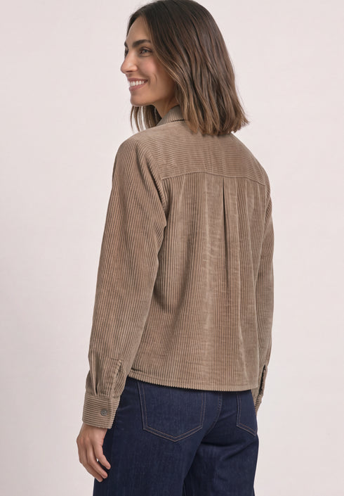 Street One - LTD QR Courduroy mix shirtcoll - 347016