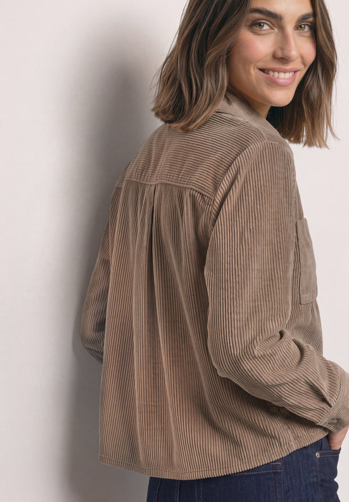 Street One - LTD QR Courduroy mix shirtcoll - 347016