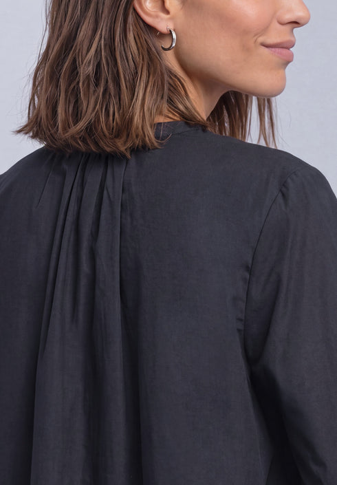 Street One - QR Splitneck blouse with button - 346856