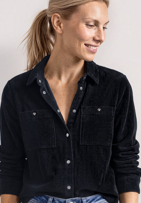 Street One - LTD QR Courduroy shirtcollar - 346941