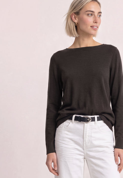 Street One - QR basic u-boat sweater - 303874