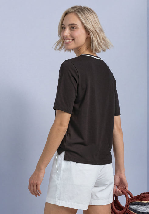 Street One - LTD QR shirt with stripes - 325699